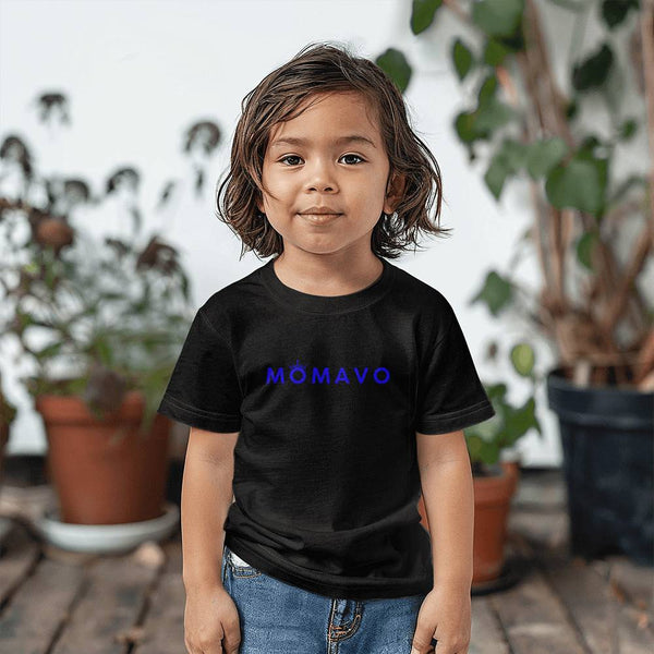 MOMAVO -  Bella + Canvas 3001T Toddler Jersey Tee Front Print - BP Blue