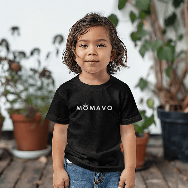 MOMAVO -  Bella + Canvas 3001T Toddler Jersey Tee Front Print - Black/Pink