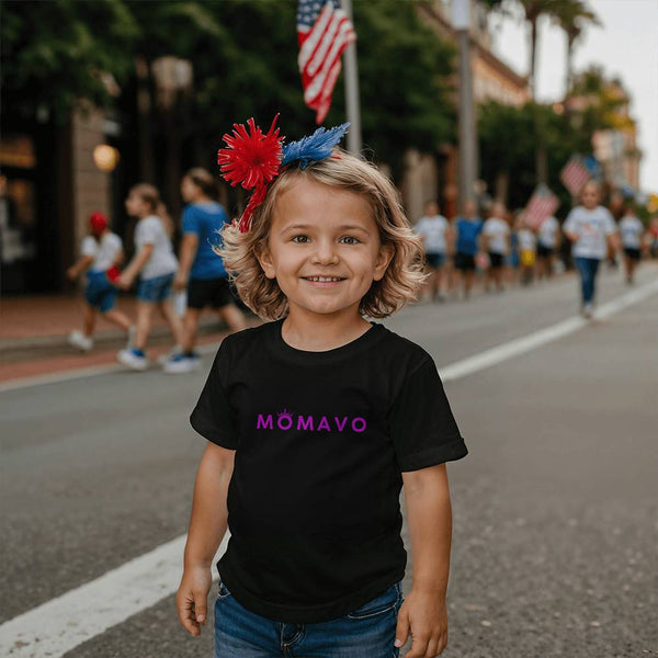 MOMAVO -  Bella + Canvas 3001T Toddler Jersey Tee Front Print - BP Purple
