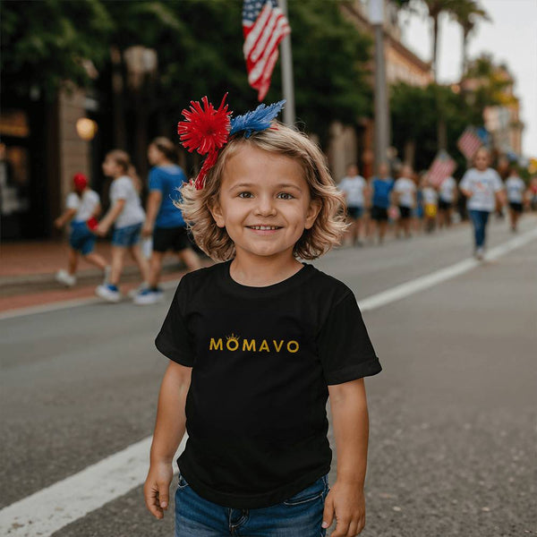 MOMAVO -  Bella + Canvas 3001T Toddler Jersey Tee Front Print - BP Orange