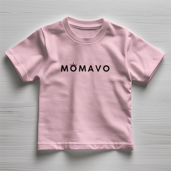 MOMAVO -  Bella + Canvas 3001T Toddler Jersey Tee Front Print - White/Pink