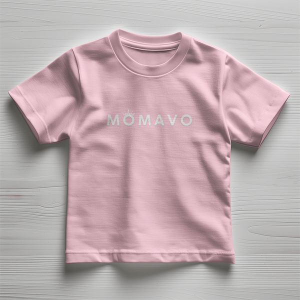 MOMAVO -  Bella + Canvas 3001T Toddler Jersey Tee Front Print - Black/Pink