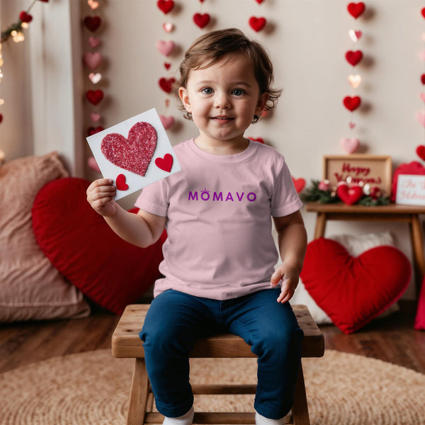 MOMAVO -  Bella + Canvas 3001T Toddler Jersey Tee Front Print - BP Purple