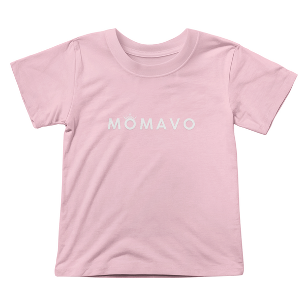 MOMAVO -  Bella + Canvas 3001T Toddler Jersey Tee Front Print - Black/Pink