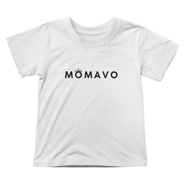 MOMAVO -  Bella + Canvas 3001T Toddler Jersey Tee Front Print - White/Pink