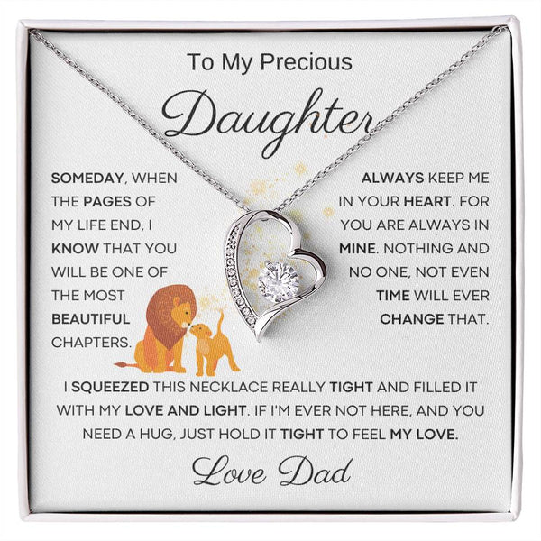 [ Few left only ] To My Precious Daughter From Dad - The Most Beautiful Chapters - Lion White