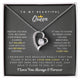 (Only a few left) To My Beautiful Queen - Falling In Love With You Was Beyond My Control - Forever Love Necklace