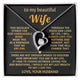 To My Beautiful Wife - This necklace stands for our unbreakable bond [ Forever Love ]