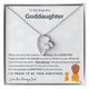 To My Goddaughter, I am proud to be your godfather