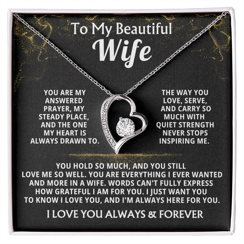 To My Beautiful Wife, You are my answered prayer ( Almost Gone )