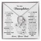Daughter Gift, Daughter Necklace, 14k Sentimental Gift With Message Card & LED Box ,Lion