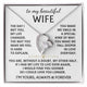 [Almost Sold Out] To My Beautiful Wife - fall deeper in love everyday [ Forever love necklace ]