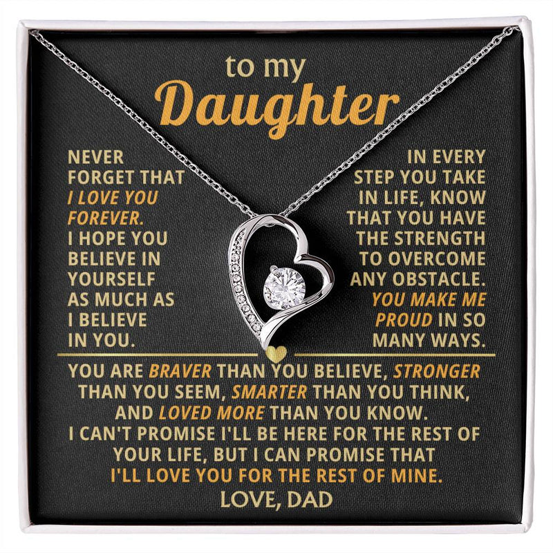 (Only a few left) TO MY DEAREST DAUGHTER - You are smart and capable of achieving anything - Forever Love