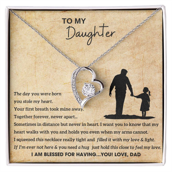 To My Daughter - Hold this necklace close to feel my love (Few left only)