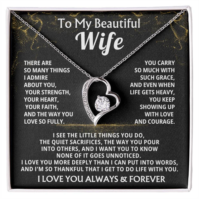 To My Beautiful Wife, you keep showing up with love and courage