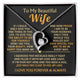 (Only a few left) TO MY BEAUTIFUL WIFE -  I squeezed this necklace really tight and filled it with my love