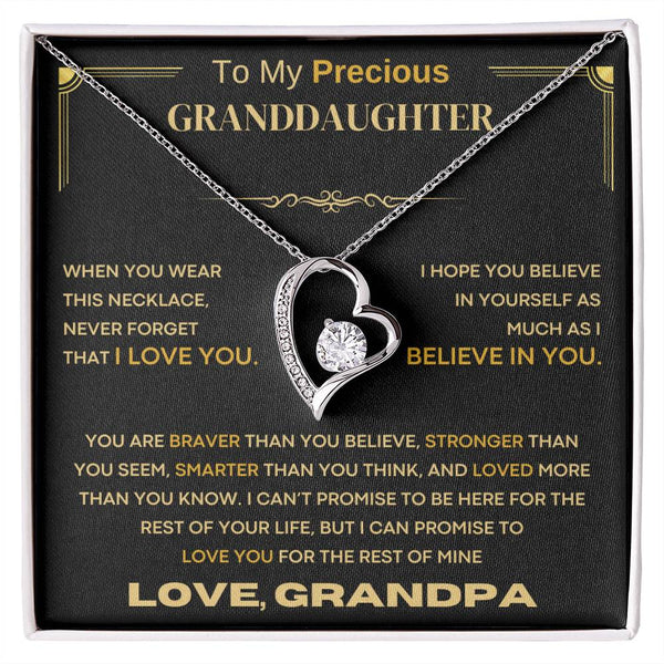 (Almost Sold Out) To My Precious Granddaughter, Never Forget That I Love You