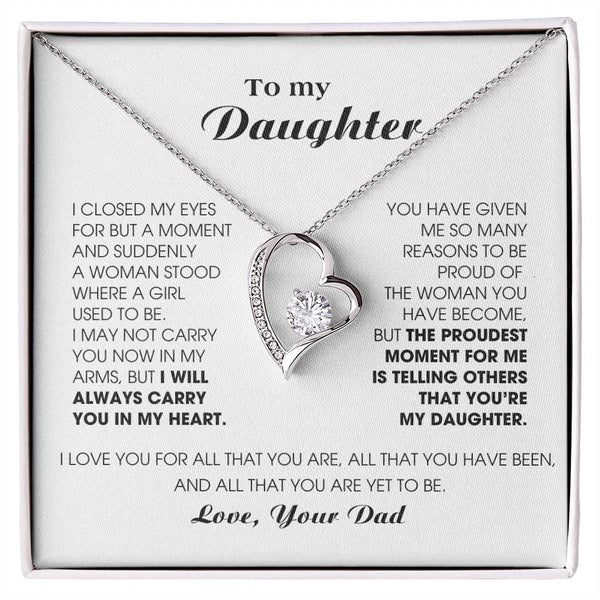 [Almost Sold Out] To My Daughter -  I will ALWAYS carry you in my heart
