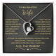 (Only a few left) To My Beautiful Wife - I can't live without you [ Forever love necklace ]
