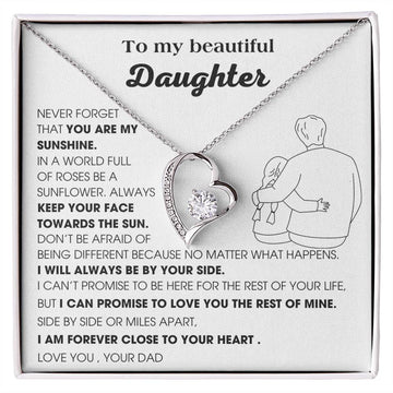 [Few left only] To My Beautiful Daughter, YOU ARE MY SUNSHINE - KEEP YOUR FACE TOWARDS THE SUN