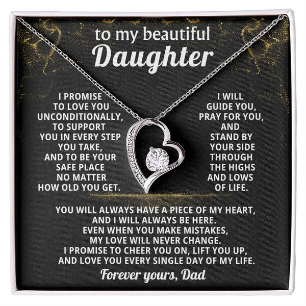 TO MY BEAUTIFUL DAUGHTER, I promise to be your safe place no matter how old you get
