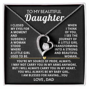 (Only a few left) TO MY BEAUTIFUL DAUGHTER - Strong and beautiful woman