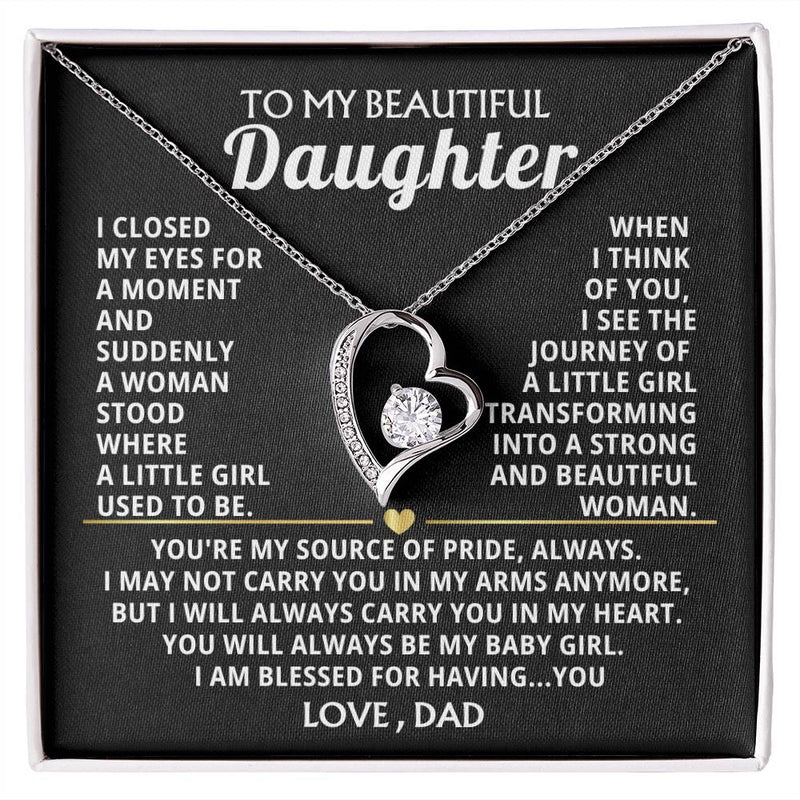 (Only a few left) TO MY BEAUTIFUL DAUGHTER - Strong and beautiful woman