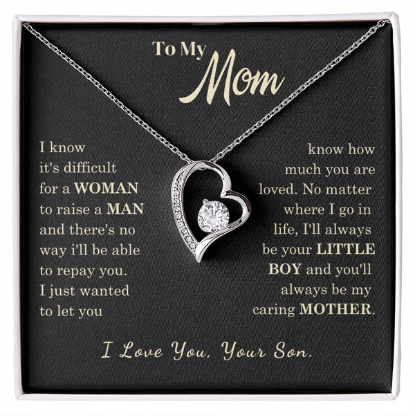 [Almost Sold Out] To My Mom - I Love You Mother  - Forever Love Necklace
