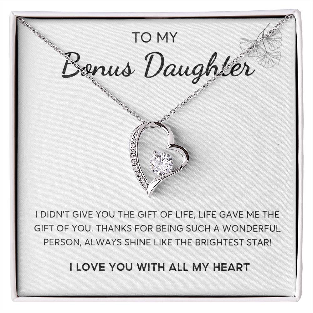 To my Bonus Daughter, Bonus Daughter Gift, Daughter in Law Gift, Bonus Daughter Jewelry