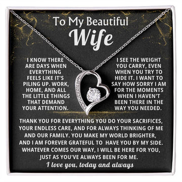 To My Beautiful Wife - Whatever comes our way, I will be here for you (Few Left Only)