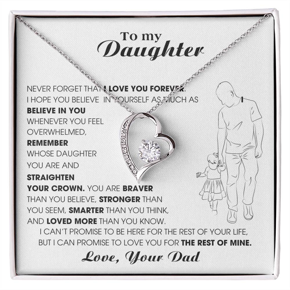 [Only a few left] To My Daughter, Never Forget That I Love You Forever