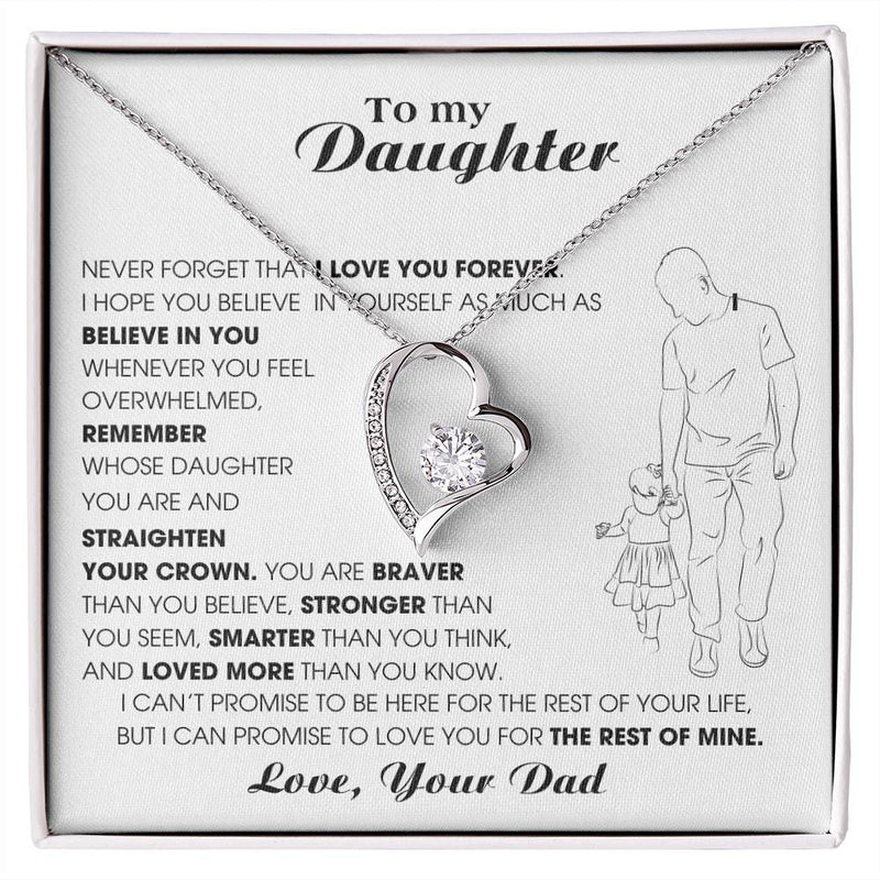 [Only a few left] To My Daughter, Never Forget That I Love You Forever