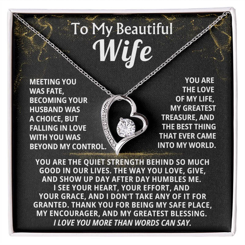 To My Beautiful Wife, I love you more than words can say.