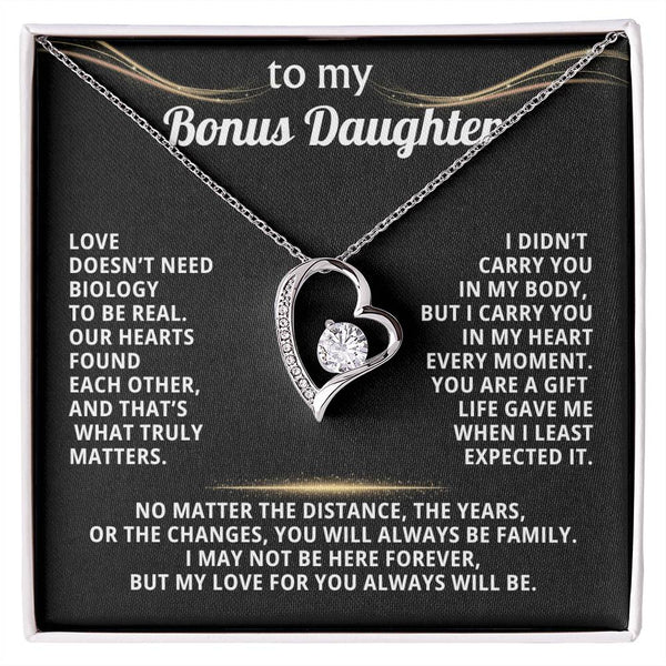 To My Bonus Daughter, Our hearts found each other