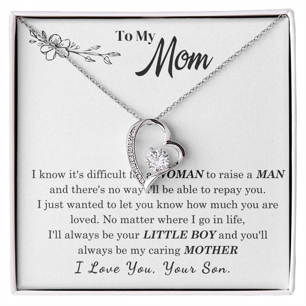[Only a few left] To My Mom - I Love You Mother  - Forever Love Necklace
