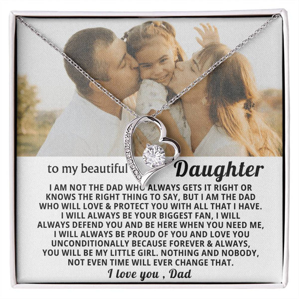 To My Beautiful Daughter,I will always be your biggest fan - my little girl - Heart Rose Box - Personalized