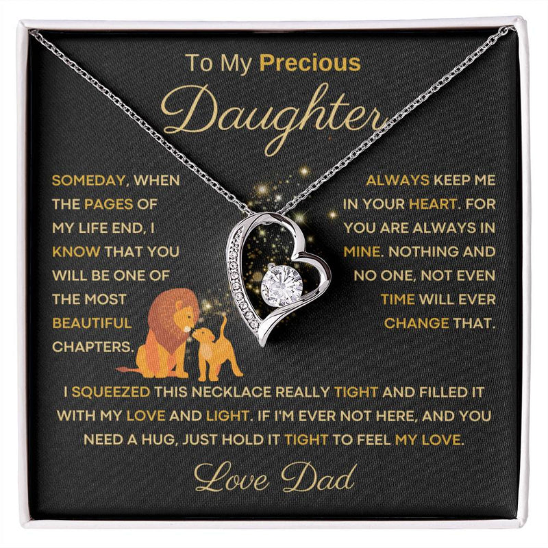 [ Few left only ] To My Precious Daughter From Dad - The Most Beautiful Chapters - Lion Black