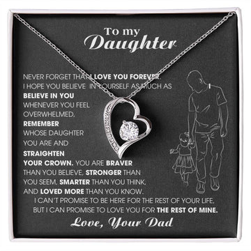 To My Daughter, Never Forget That I Love You Forever [ Almost sold out ]