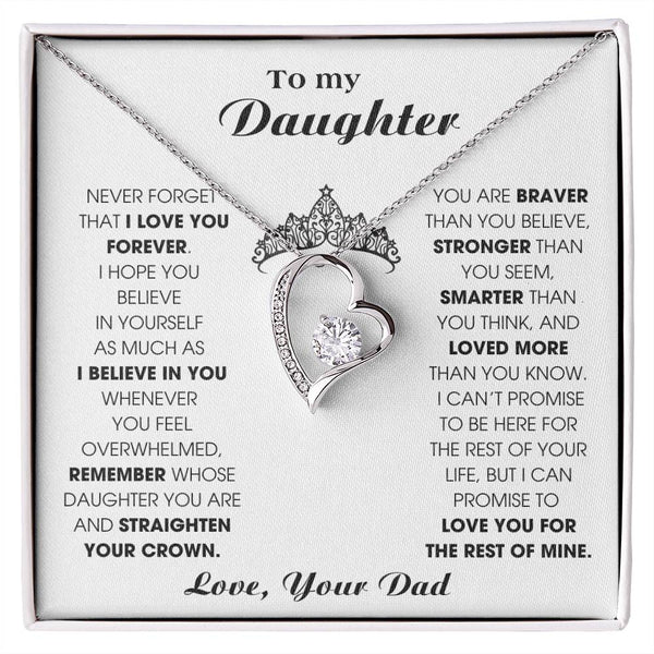 To My Daughter, Straighten Your Crown - Never Forget That I Love You Forever