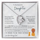 To My Beautiful Daughter, This Old Lion Will Always Have Your Back (Forever Love Necklace)