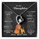 [ Forever love necklace ] To My Daughter, Never Forget That I Love You Forever