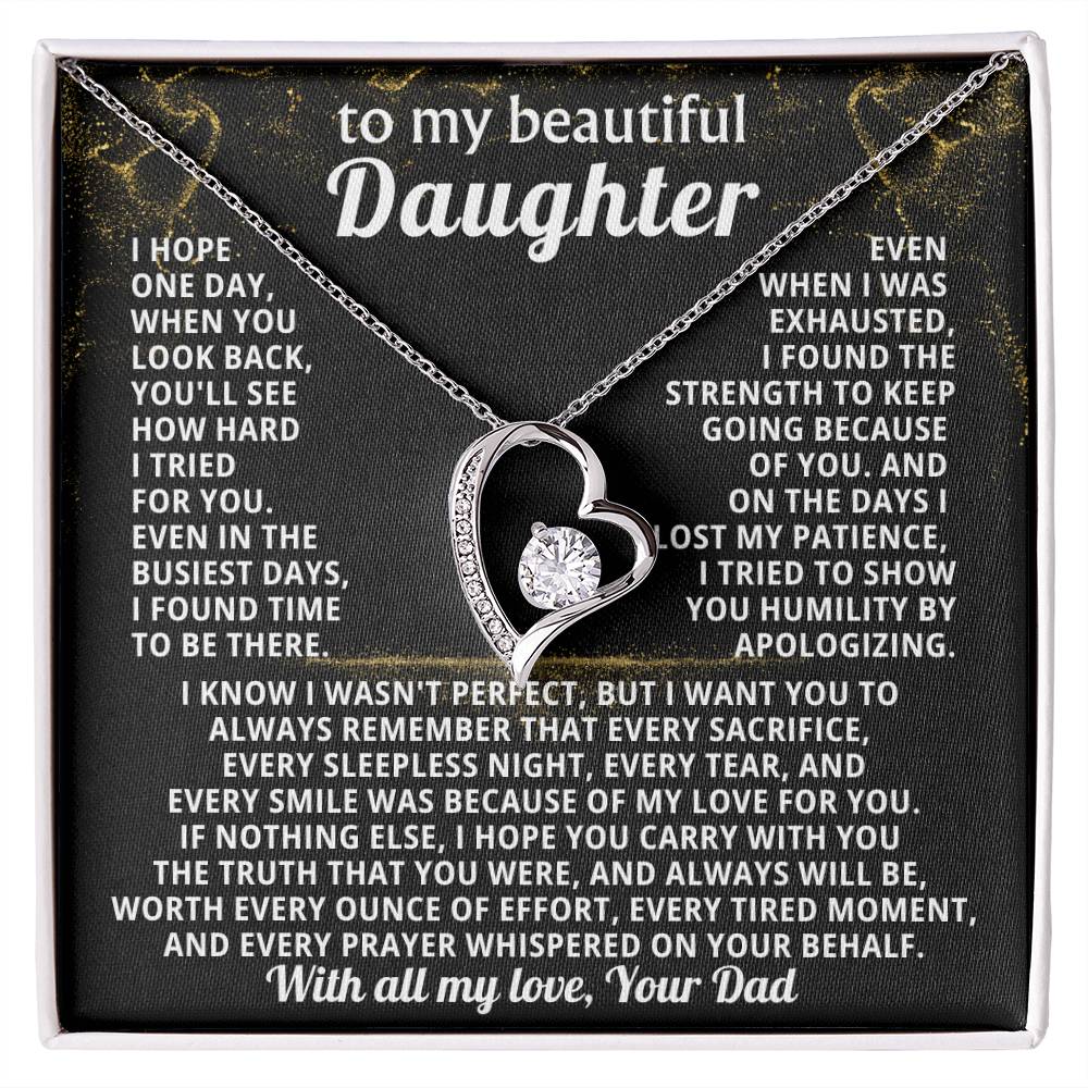 TO MY BEAUTIFUL DAUGHTER, I tried to show you humility by apologizing