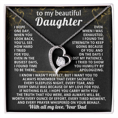 TO MY BEAUTIFUL DAUGHTER, I tried to show you humility by apologizing