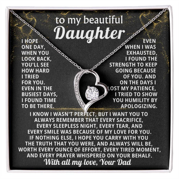 TO MY BEAUTIFUL DAUGHTER, I tried to show you humility by apologizing