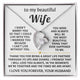TO MY BEAUTIFUL WIFE - I married you because I can't live without you