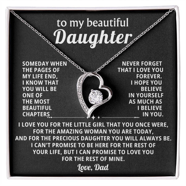TO MY BEAUTIFUL DAUGHTER, I LOVE YOU FOR THE LITTLE GIRL