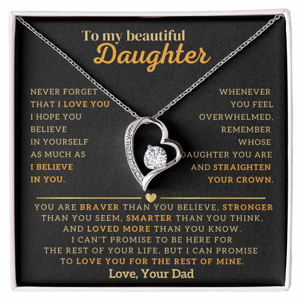 To My Beautiful Daughter, Remember To Straighten Your Crown (Almost Sold Out)