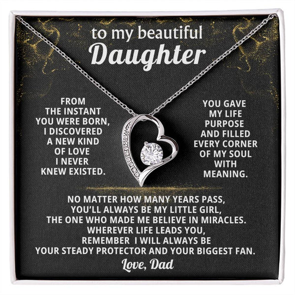To my beautiful Daughter, remember I will always be your steady protector and your biggest fan
