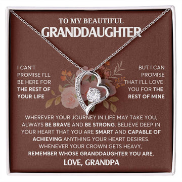 To My Granddaughter Necklace, Granddaughter Jewelry Gift,  Granddaughter Necklace,  Gift For Her, Best Gift For Girls