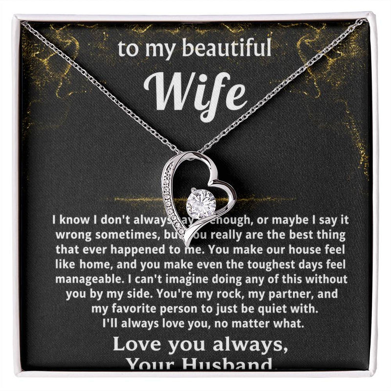 To My Wife, You're the best thing that happened to me.